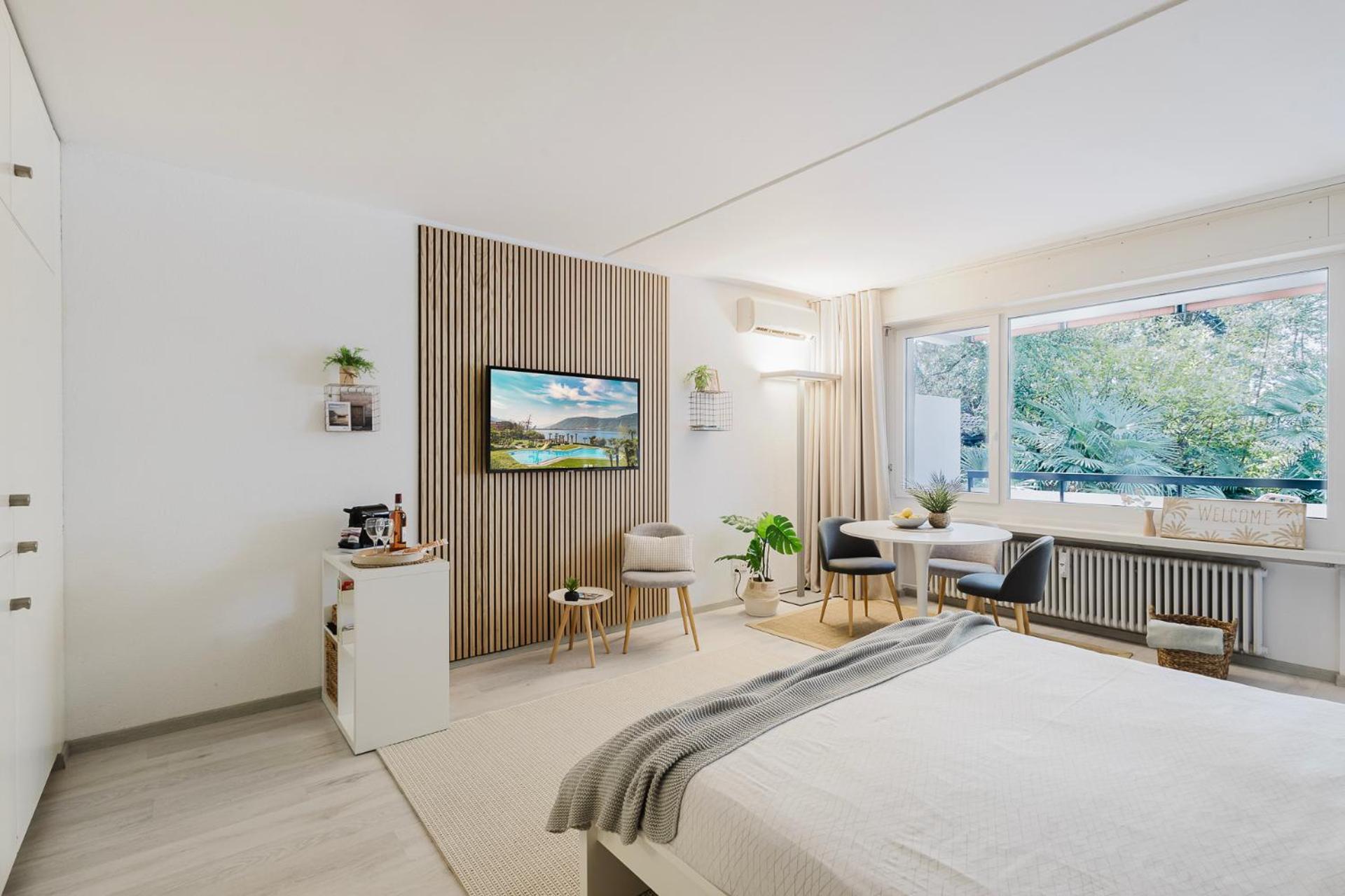Appartement Luganersee, Pool, Strand, Parkplatz, 204 Bissone