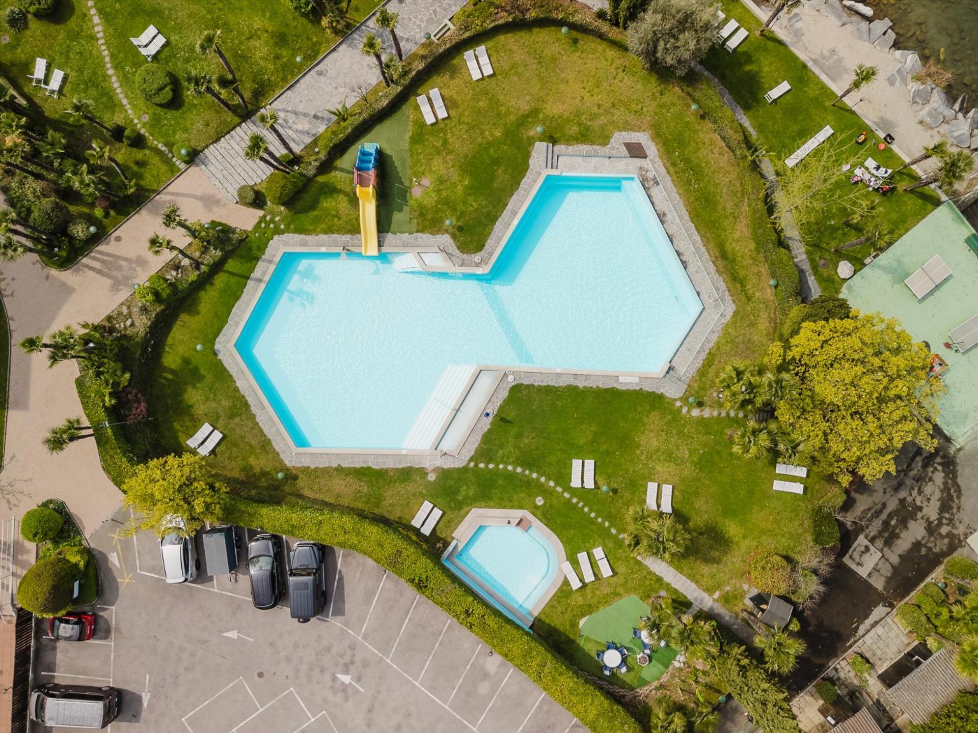 Luganersee, Pool, Strand, Parkplatz, 204 Bissone