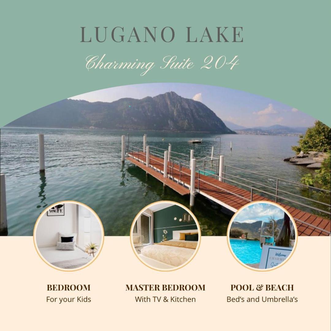 Appartement Luganersee, Pool, Strand, Parkplatz, 204 Bissone